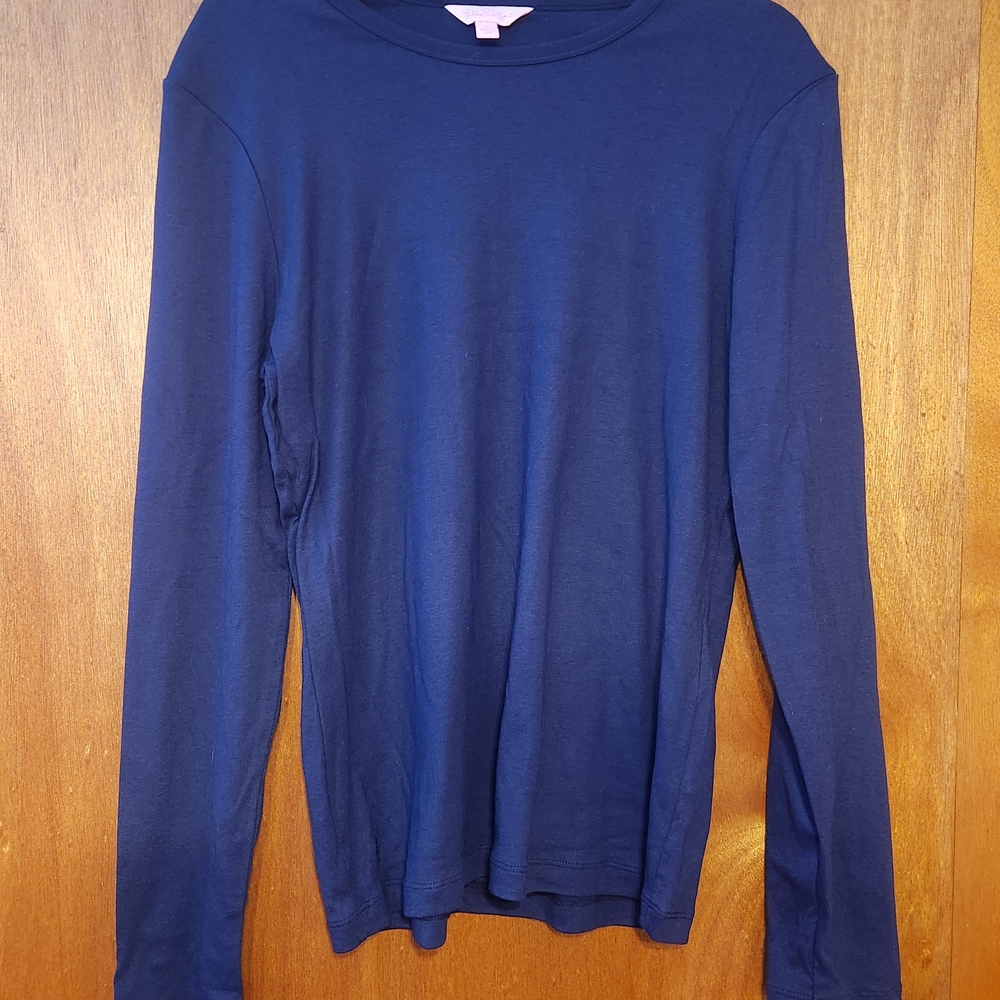 Lilly Pulitzer Navy Long Sleeve with Gold Buttons  XL